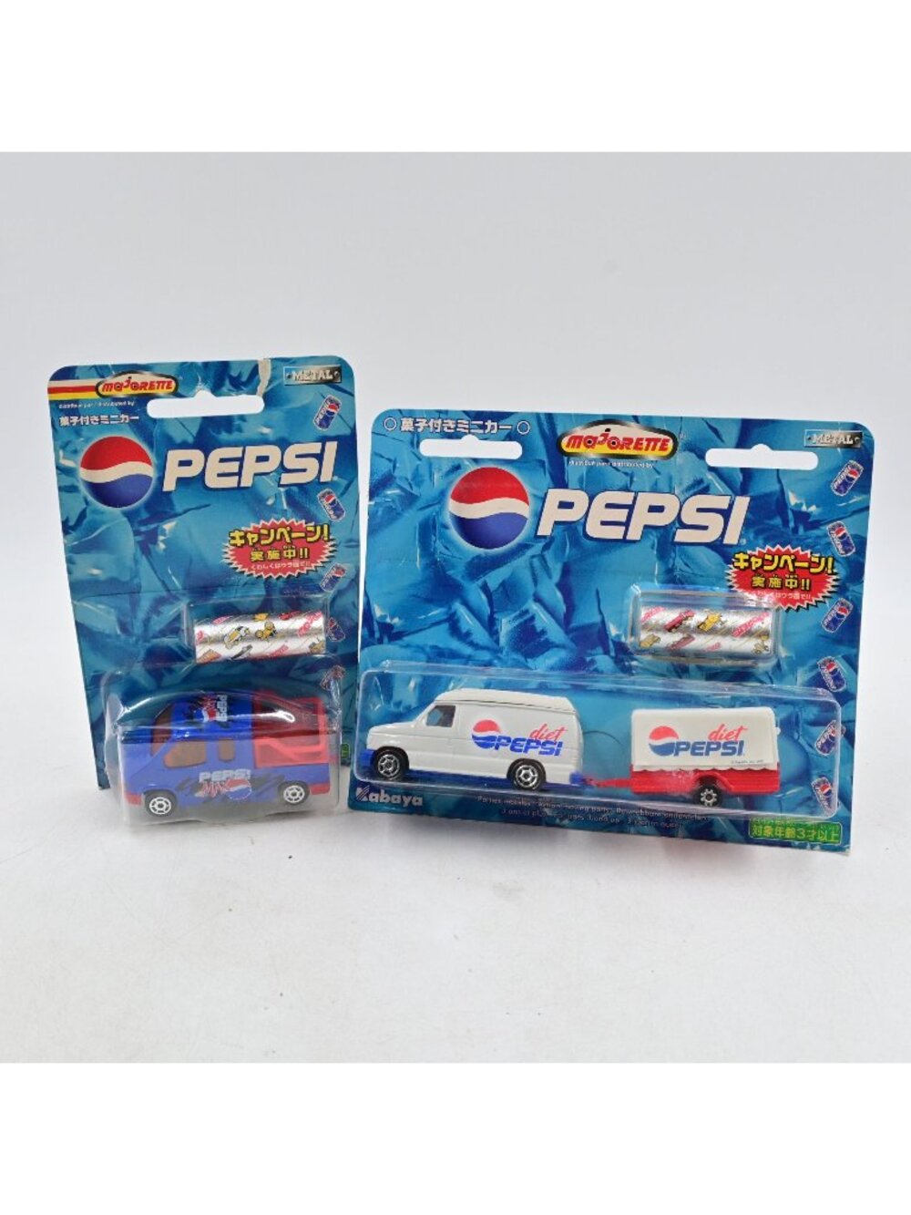 Majorette Pepsi Max Van & Diet Pepsi Van Trailer Set Kabaya Japan Diecast New